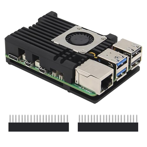 Geekworm Raspberry Pi 5 Gehäuse mit PWM Lüfter (P511-A) von Geekworm