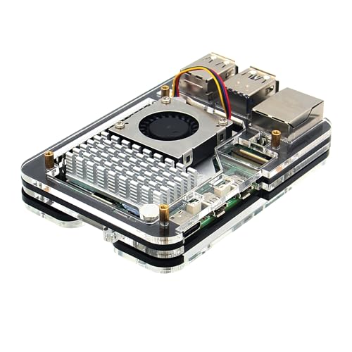 Geekworm Raspberry Pi 5 Gehäuse mit offizieller Aktivkühler von Geekworm