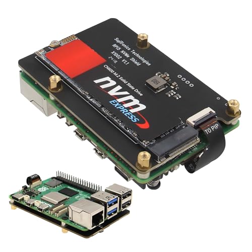 Geekworm X1002 M.2 NVMe SSD Pip PCIe Peripheral Board Bottom for Raspberry Pi 5 von Geekworm