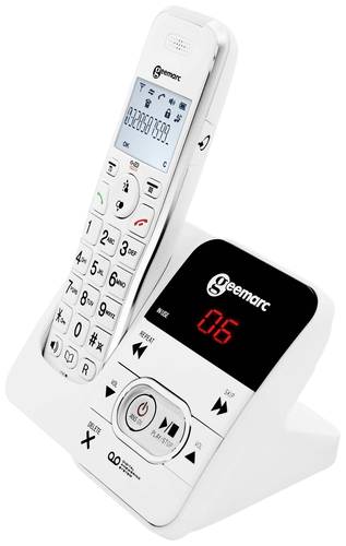 Geemarc AMPLIDECT 295 Schnurloses Seniorentelefon Anrufbeantworter Beleuchtetes Display Weiß Geemarc AMPLIDECT 295 Schnurloses Seniorentelefon Anrufbeantworter Beleuchtetes Display Weiß von Geemarc