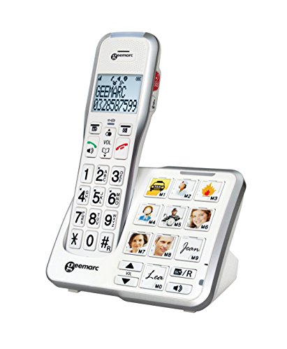 Geemarc Amplidect 595 Photo - Verstärktes Festnetztelefon mit Notruffunktion, starkem Klingelton und anpassbaren Fototasten für Senioren mit mittlerem bis starkem Hörverlust - Version DE Geemarc Amplidect 595 Photo - Verstärktes Festnetztelefon mit Notruffunktion, starkem Klingelton und anpassbaren Fototasten für Senioren mit mittlerem bis starkem Hörverlust - Version DE von Geemarc