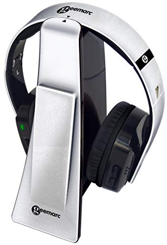Geemarc CL7400 Opti – Verstärkter kabelloser TV-Kopfhörer mit optischem Anschluss – Over-Ear-Kopfhörer für TV, Smartphones und PC – geringer bis Schwerer Hörverlust – UK-Version von Geemarc