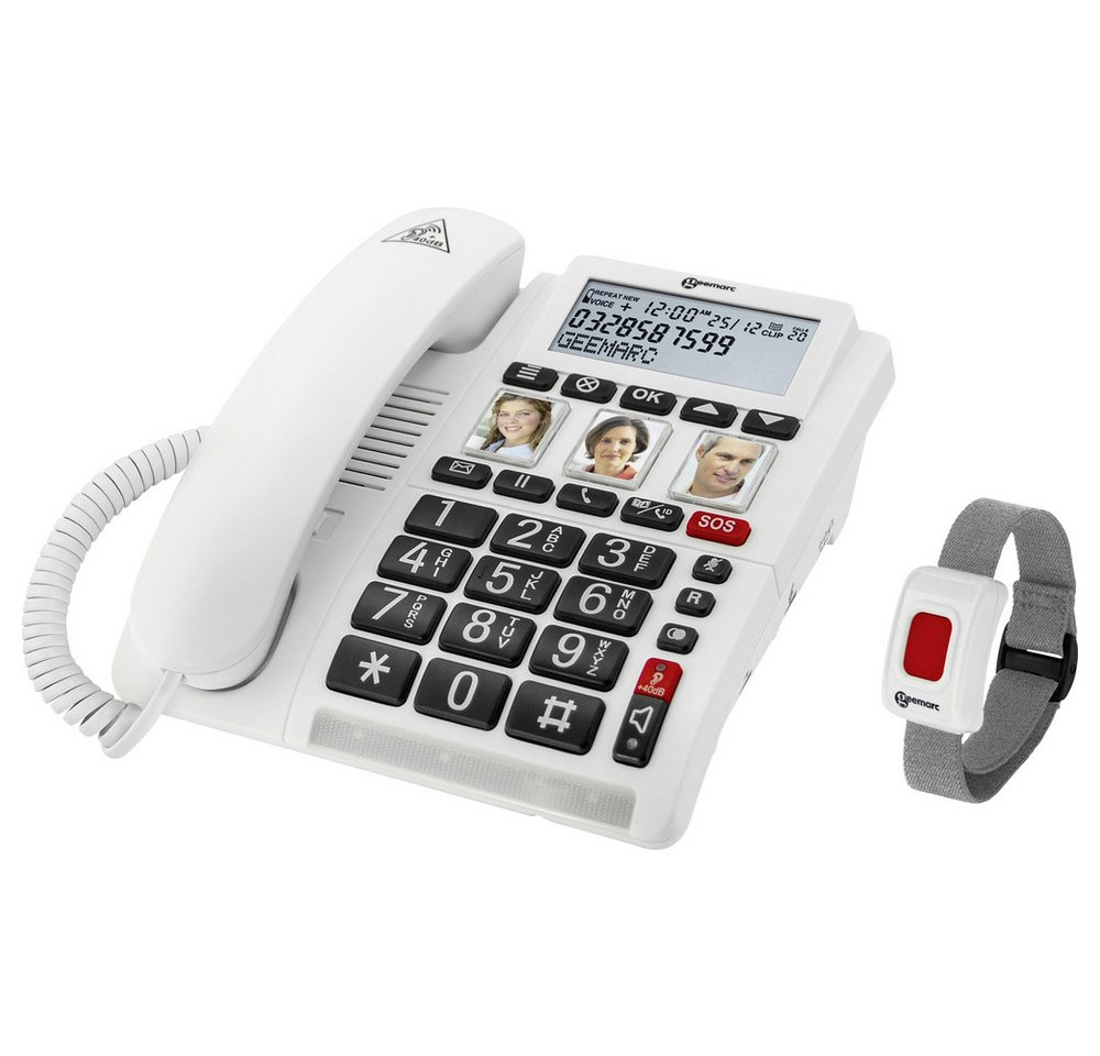 Geemarc Geemarc CL610 Schnurgebundenes Seniorentelefon Foto-Tasten, Freisprec Seniorentelefon Geemarc Geemarc CL610 Schnurgebundenes Seniorentelefon Foto-Tasten, Freisprec Seniorentelefon von Geemarc