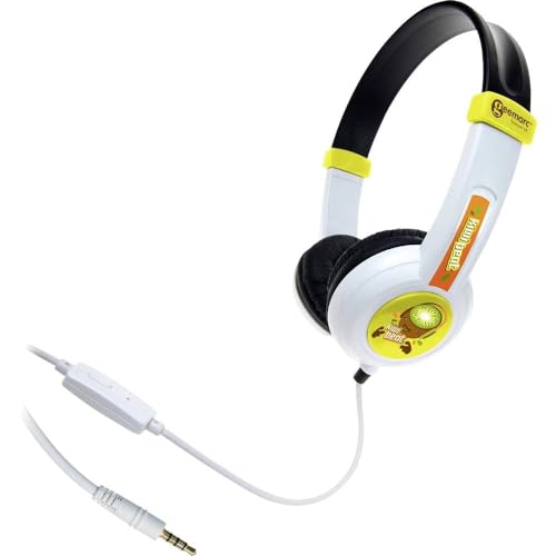 Geemarc KIWIBEAT-MIC Kinder Over Ear Kopfhoerer Over Ear Leichtbuegel, Lautstaerkeregelung, Headset von Geemarc