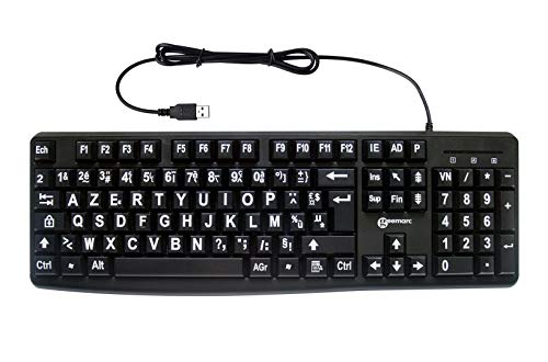 Geemarc Multimedia Large Print Keyboard Tastatur von Geemarc