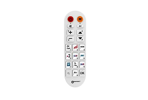 Geemarc TV Photo100 - Universalfernbedienung mit 10 anpassbaren Fotospeichertasten - Computer für die Initialisierung erforderlich - Funktioniert als Infrarot-Fernbedienung von Geemarc