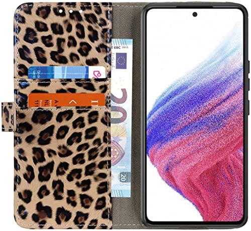 For Samsung Galaxy A53 Hülle Book Case mit Leopard Print von Geen