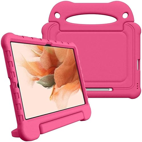 For Samsung Galaxy Tab S7 FE / S7 Plus Kinder Tablet Hülle mit Henkel Pink von Geen