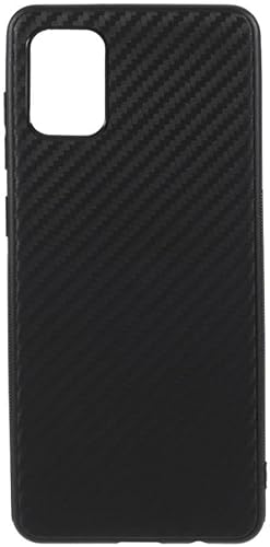 Für Samsung Galaxy A31 Hülle Dünn TPU Carbon Faser Back Cover Schwarz von Geen