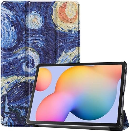 Für Samsung Galaxy Tab S6 Lite Hülle Tri-Fold Sternennacht Print von Geen