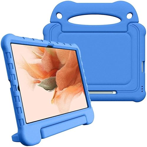 Für Samsung Galaxy Tab S7 FE / S7 Plus Kinder Tablet-Hülle mit Griff Blau von Geen
