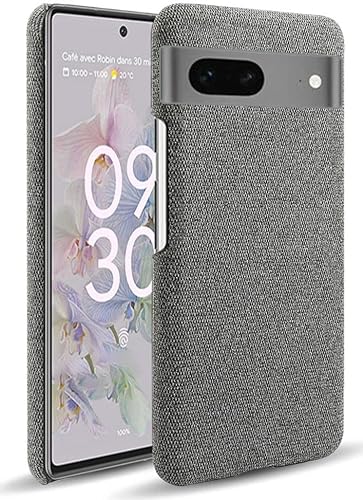 Google Pixel 7a Hülle mit Stoff-Finish Back Cover Grau von Geen