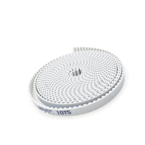 Geeyu offener Zahnriemen T5 offener Synchronriemen, Breite 6/10/15/16/20/25/30 mm, Polyurethan-Stahl, PU, ​​T5 offener Zahnriemen, 3D-Drucker (Size : 9Meters, Color : 10mm) von Geeyu