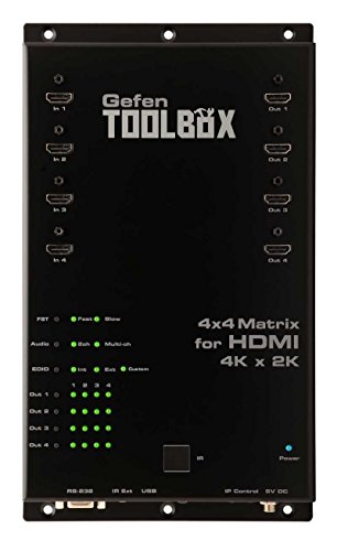 Gefen CI GTB-HD4K2K-444-BLK 4x4 Matrix für HDMI 4Kx2K von Gefen