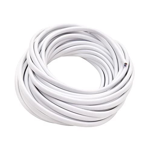 Kabel HO3VVH2-F, 10 m, 2 x 0,75 mm², Weiß Kabel HO3VVH2-F, 10 m, 2 x 0,75 mm², Weiß von Gefom
