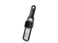 GEFU 50472, Flache Reibe, Schwarz, Edelstahl, Kunststoff, Edelstahl, Kunststoff, Hängeschlaufe, 230 mm von Gefu