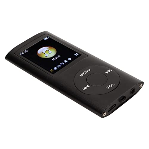 Tragbarer MP3 -Player Compact Design 1,8 Zoll LCD High Fidelity Sound Music Player digitaler Audiogerät Metal Body Speicher Unterstützung (Schwarz) von Gegong