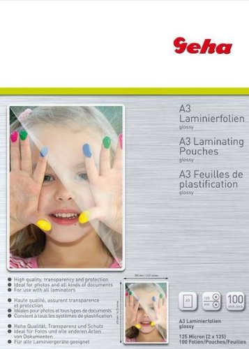 Geha Laminierfolie 125 mic 100er Pack A3 Geha Laminierfolie 125 mic 100er Pack A3 von Geha