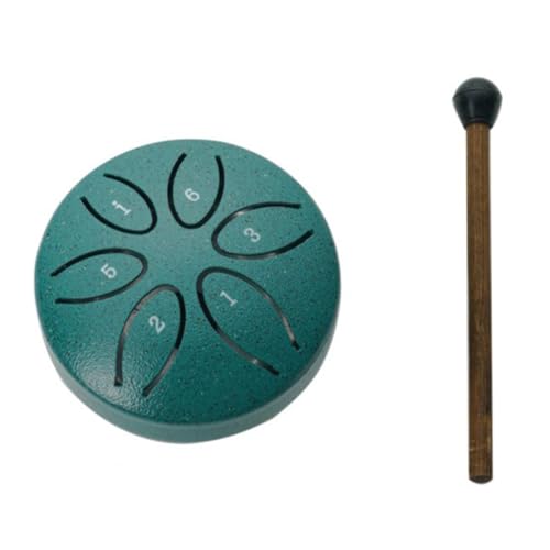 Buddha Stones Steel Pan Mini Stahlzungentrommel Handpan-Trommel Stahlzungentrommel 3 Zoll 6 Töne Mini Handpan Drum Set Percussion Instrument für Meditation (Blau2) von Gehanico