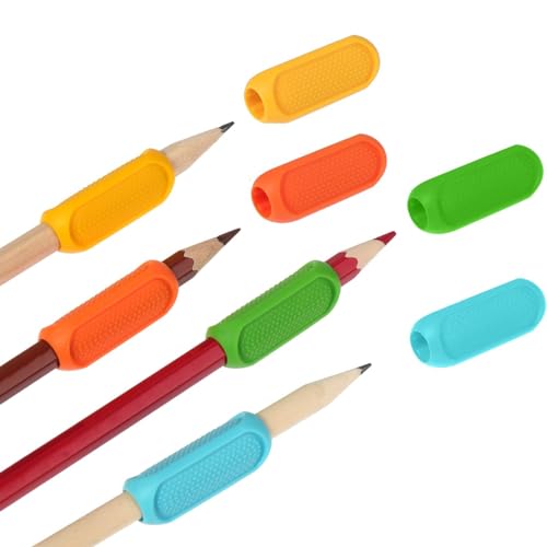 Schreibhilfe für Stift Kinder Silikon Handschrift Stiftehalter Kinder Hilfe Dreieck Bleistiftgriffe Schreibhilfe Stifthaltung Schreiben Haltungskorrektur Werkzeug Bleistiftgriffe Grip (4) von Gehanico