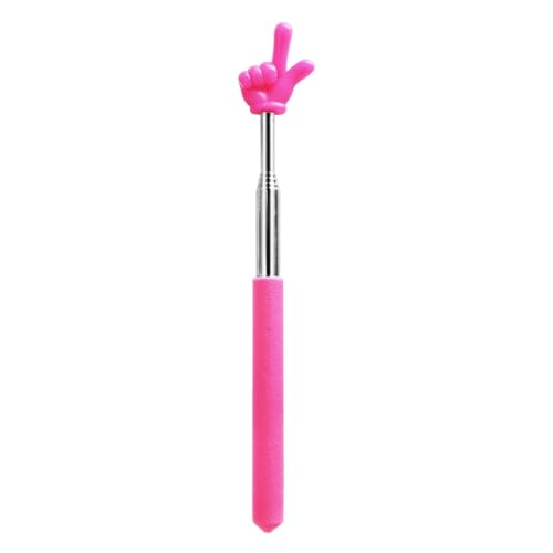 Zeigestab Ausziehbar, Rostfreie Stähle Schlagstock Teleskop, Mini Einziehbar Klassenzimmer Zeiger für Lehrerunterricht Lehrer Whiteboard Tafel Zeiger für Präsentationen (Rosa) von Gehanico