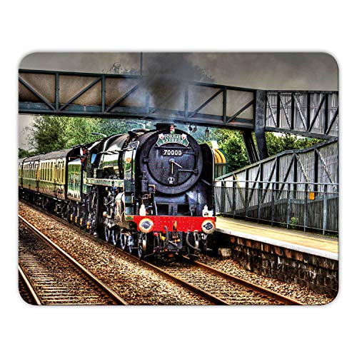 Addies Mousepad 'Bahn' schönes Mauspad Motiv in feiner Cellophan Geschenk-Verpackung mit Kautschuk Untermaterial, 24x19cm - MP12 von Geist und Geschenk