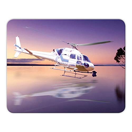 Addies Mousepad 'Hubschrauber' schönes Mauspad Motiv in feiner Cellophan Geschenk-Verpackung mit Kautschuk Untermaterial, 24x19cm - MP12 Addies Mousepad 'Hubschrauber' schönes Mauspad Motiv in feiner Cellophan Geschenk-Verpackung mit Kautschuk Untermaterial, 24x19cm - MP12 von Geist und Geschenk
