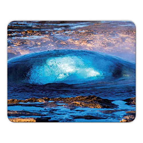 Addies Mousepad 'Island' schönes Mauspad Motiv in feiner Cellophan Geschenk-Verpackung mit Kautschuk Untermaterial, 24x19cm - MP14 von Geist und Geschenk