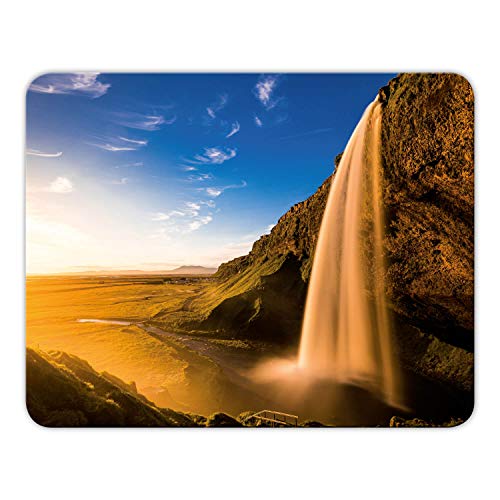 Addies Mousepad 'Island' schönes Mauspad Motiv in feiner Cellophan Geschenk-Verpackung mit Kautschuk Untermaterial, 24x19cm - MP17 von Geist und Geschenk