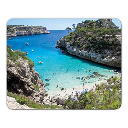 Addies Mousepad 'Mallorca' schönes Mauspad Motiv - rutschfest Moosgummi Unterseite - 24x19cm - MP01 von Geist und Geschenk