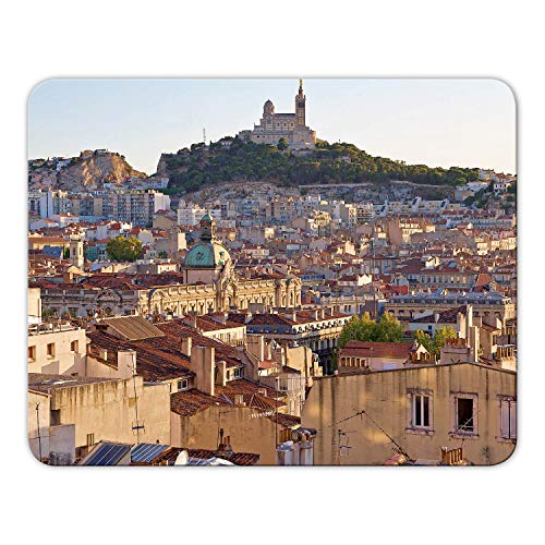 Addies Mousepad 'Marseille' schönes Mauspad Motiv - rutschfest Moosgummi Unterseite - 24x19cm - MP05 von Geist und Geschenk