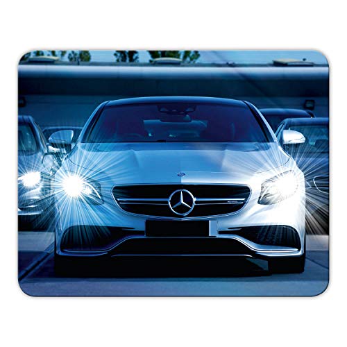 Addies Mousepad 'Mercedes-Benz' schönes Mauspad Motiv in feiner Cellophan Geschenk-Verpackung mit Kautschuk Untermaterial, 24x19cm - MP03 von Geist und Geschenk