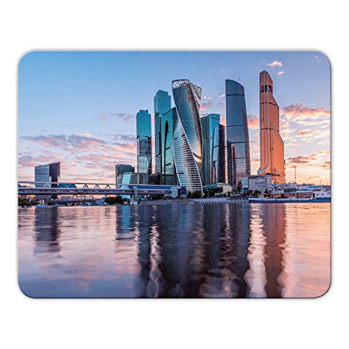 Addies Mousepad 'Moskau' schönes Mauspad Motiv in feiner Cellophan Geschenk-Verpackung mit Kautschuk Untermaterial, 24x19cm - MP11 Addies Mousepad 'Moskau' schönes Mauspad Motiv in feiner Cellophan Geschenk-Verpackung mit Kautschuk Untermaterial, 24x19cm - MP11 von Geist und Geschenk
