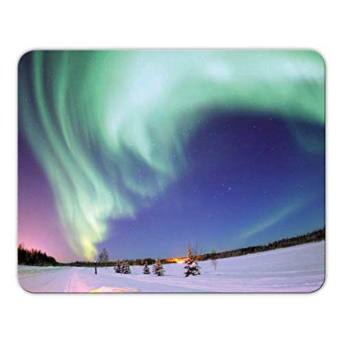 Addies Mousepad 'Polarlichter' schönes Mauspad Motiv mit Kautschuk Untermaterial, 24x19cm MP03 Addies Mousepad 'Polarlichter' schönes Mauspad Motiv mit Kautschuk Untermaterial, 24x19cm MP03 von Geist und Geschenk