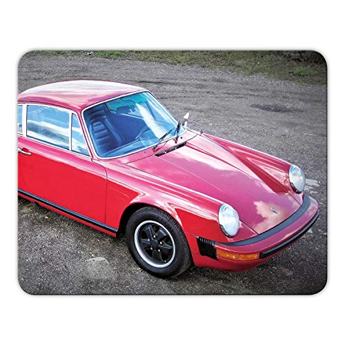 Addies Mousepad 'Porsche' schönes Mauspad Motiv in feiner Cellophan Geschenk-Verpackung mit Kautschuk Untermaterial, 24x19cm - MP04 von Geist und Geschenk