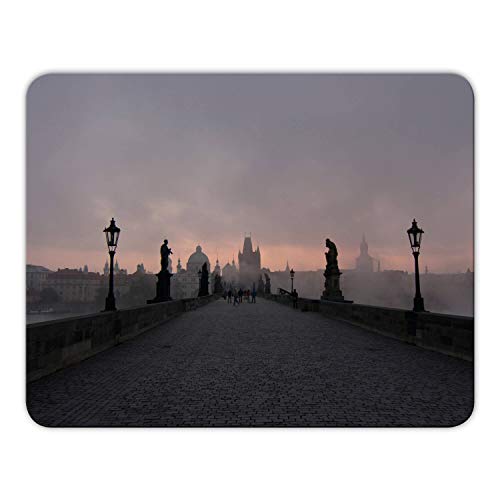 Addies Mousepad 'Prag' schönes Mauspad Motiv - rutschfest Moosgummi Unterseite - 24x19cm - MP04 Addies Mousepad 'Prag' schönes Mauspad Motiv - rutschfest Moosgummi Unterseite - 24x19cm - MP04 von Geist und Geschenk