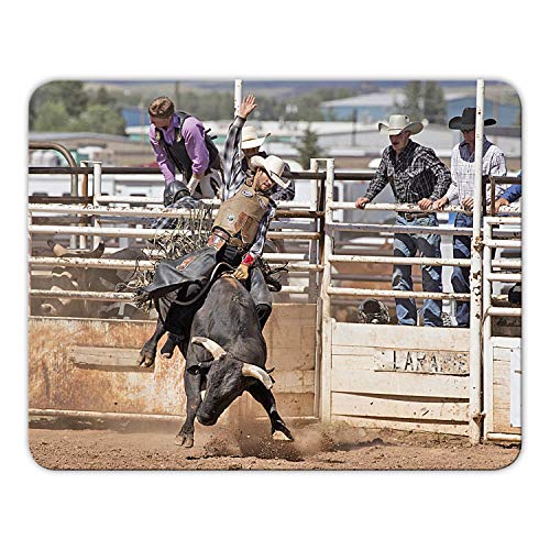 Addies Mousepad 'Rodeo' schönes Mauspad Motiv in feiner Cellophan Geschenk-Verpackung mit Kautschuk Untermaterial, 24x19cm - MP03 von Geist und Geschenk