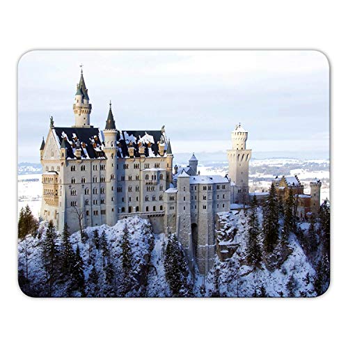 Addies Mousepad 'Schloss Neuschwanstein' schönes Mauspad Motiv mit Kautschuk Untermaterial, 24x19cm MP03 Addies Mousepad 'Schloss Neuschwanstein' schönes Mauspad Motiv mit Kautschuk Untermaterial, 24x19cm MP03 von Geist und Geschenk