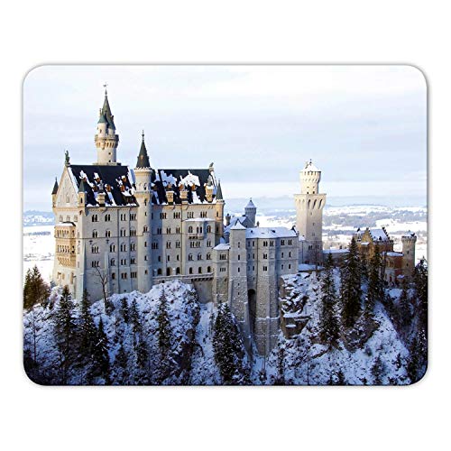 Addies Mousepad 'Schloss Neuschwanstein' schönes Mauspad Motiv mit Kautschuk Untermaterial, 24x19cm MP03 von Geist und Geschenk