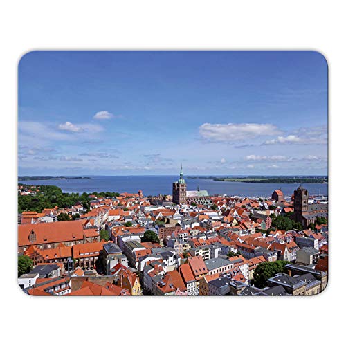 Addies Mousepad 'Stralsund' schönes Mauspad Motiv in feiner Cellophan Geschenk-Verpackung, 24 x19cm - MP02 von Geist und Geschenk