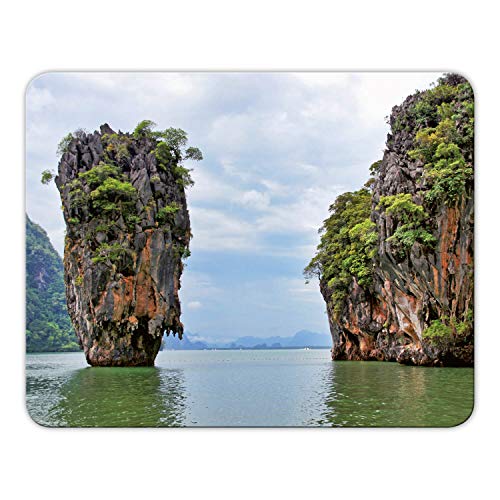 Addies Mousepad 'Thailand' schönes Mauspad Motiv in feiner Cellophan Geschenk-Verpackung mit Kautschuk Untermaterial, 24x19cm - MP09 von Geist und Geschenk