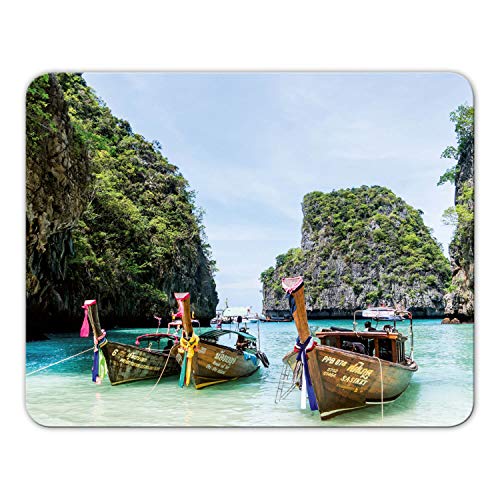 Addies Mousepad 'Thailand' schönes Mauspad Motiv in feiner Cellophan Geschenk-Verpackung mit Kautschuk Untermaterial, 24x19cm - MP11 Addies Mousepad 'Thailand' schönes Mauspad Motiv in feiner Cellophan Geschenk-Verpackung mit Kautschuk Untermaterial, 24x19cm - MP11 von Geist und Geschenk