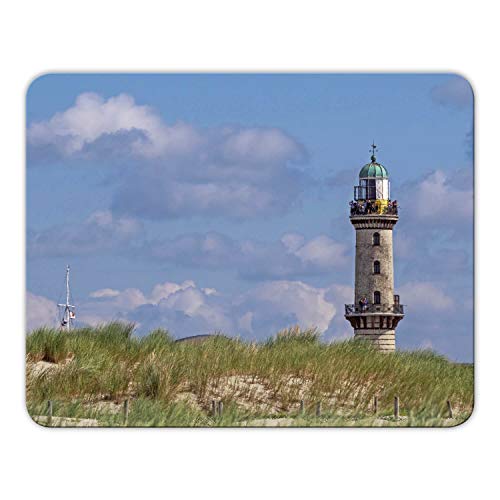 Addies Mousepad 'Warnemünde' schönes Mauspad Motiv in feiner Cellophan Geschenk-Verpackung mit Kautschuk Untermaterial, 24x19cm - MP02 Addies Mousepad 'Warnemünde' schönes Mauspad Motiv in feiner Cellophan Geschenk-Verpackung mit Kautschuk Untermaterial, 24x19cm - MP02 von Geist und Geschenk