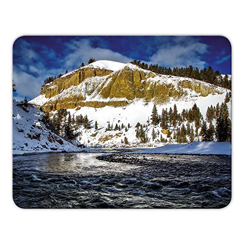 Addies Mousepad 'Yellowstone-Nationalpark' schönes Mauspad Motiv in feiner Cellophan Geschenk-Verpackung mit Kautschuk Untermaterial, 24x19cm - MP15 Addies Mousepad 'Yellowstone-Nationalpark' schönes Mauspad Motiv in feiner Cellophan Geschenk-Verpackung mit Kautschuk Untermaterial, 24x19cm - MP15 von Geist und Geschenk