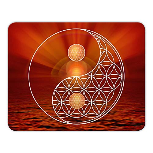 Energie-Mousepad „Blume des Lebens Mauspad Motiv mit Kautschuk Untermaterial - MP21 Energie-Mousepad „Blume des Lebens Mauspad Motiv mit Kautschuk Untermaterial - MP21 von Geist und Geschenk