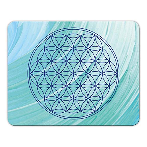 Energie-Mousepad „Blume des Lebens Mauspad Motiv mit Kautschuk Untermaterial - MP47 Energie-Mousepad „Blume des Lebens Mauspad Motiv mit Kautschuk Untermaterial - MP47 von Geist und Geschenk