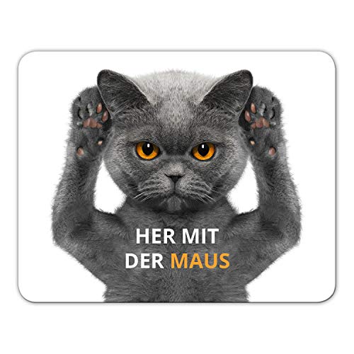 Mousepad"Her mit der Maus" von Geist und Geschenk