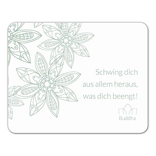 Mousepad 'Schwing dich aus allem heraus, was dich beengt' von Geist und Geschenk