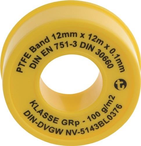 10 Stk. Geka PTFE Dichtband GRp L12m B12mm D0,1mm weiß 100g/m² Rl. 04.5000 10 Stk. Geka PTFE Dichtband GRp L12m B12mm D0,1mm weiß 100g/m² Rl. 04.5000 von Geka