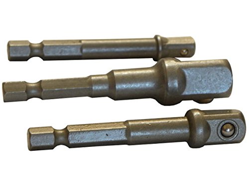 Geko G15010 Stecknuss-Adapter-Set für Bohrschrauber, 9,5 mm, 12 Stück von Geko